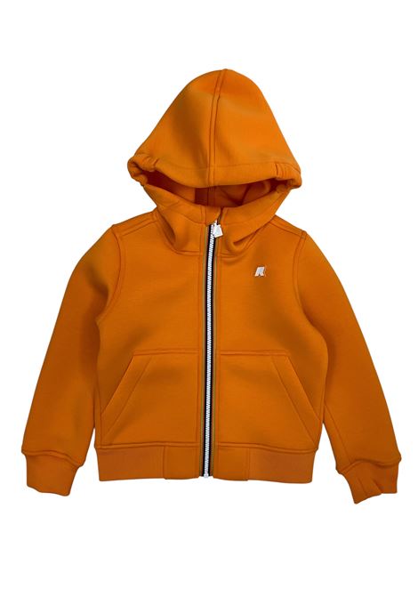 Felpa con zip e cappuccio neoprene K-way | K2124RWM30