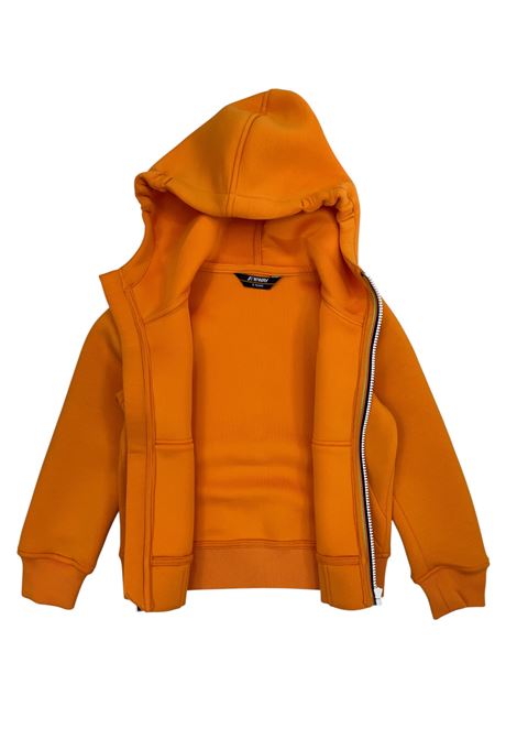 Felpa con zip e cappuccio neoprene K-way | K2124RWM30