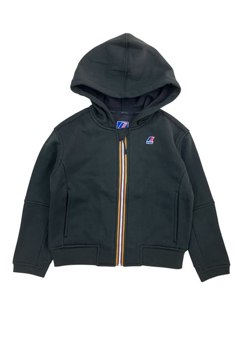 Felpa con zip e cappuccio K-way | K7141VWUSY