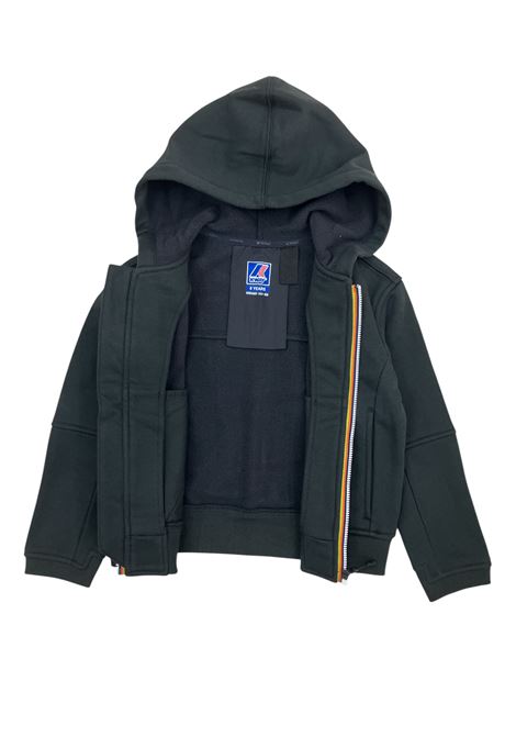 Felpa con zip e cappuccio K-way | K7141VWUSY