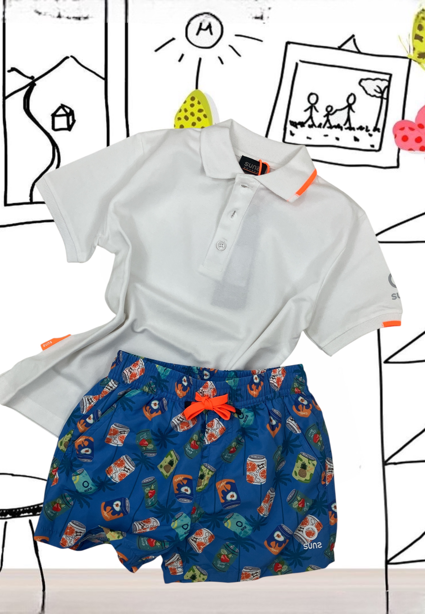 Polo bambino SUNS | PLS6101UWHITE